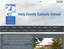 Tablet Screenshot of holyfamily-gj.org